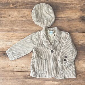 Little Boys’ Corduroy Jacket & Newsboy Hat